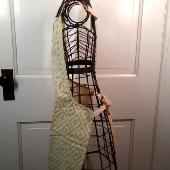 Apron Diamond Pattern Printed Design Cotton Machine Washable Chef Cook Baker - Picture 2 of 9